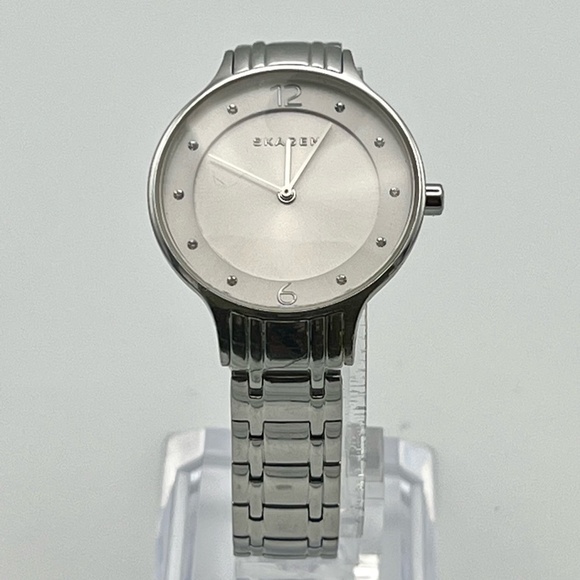 Skagen Denmark Anita Round Silver Stainless Steel Ladies Watch - Picture 1 of 10